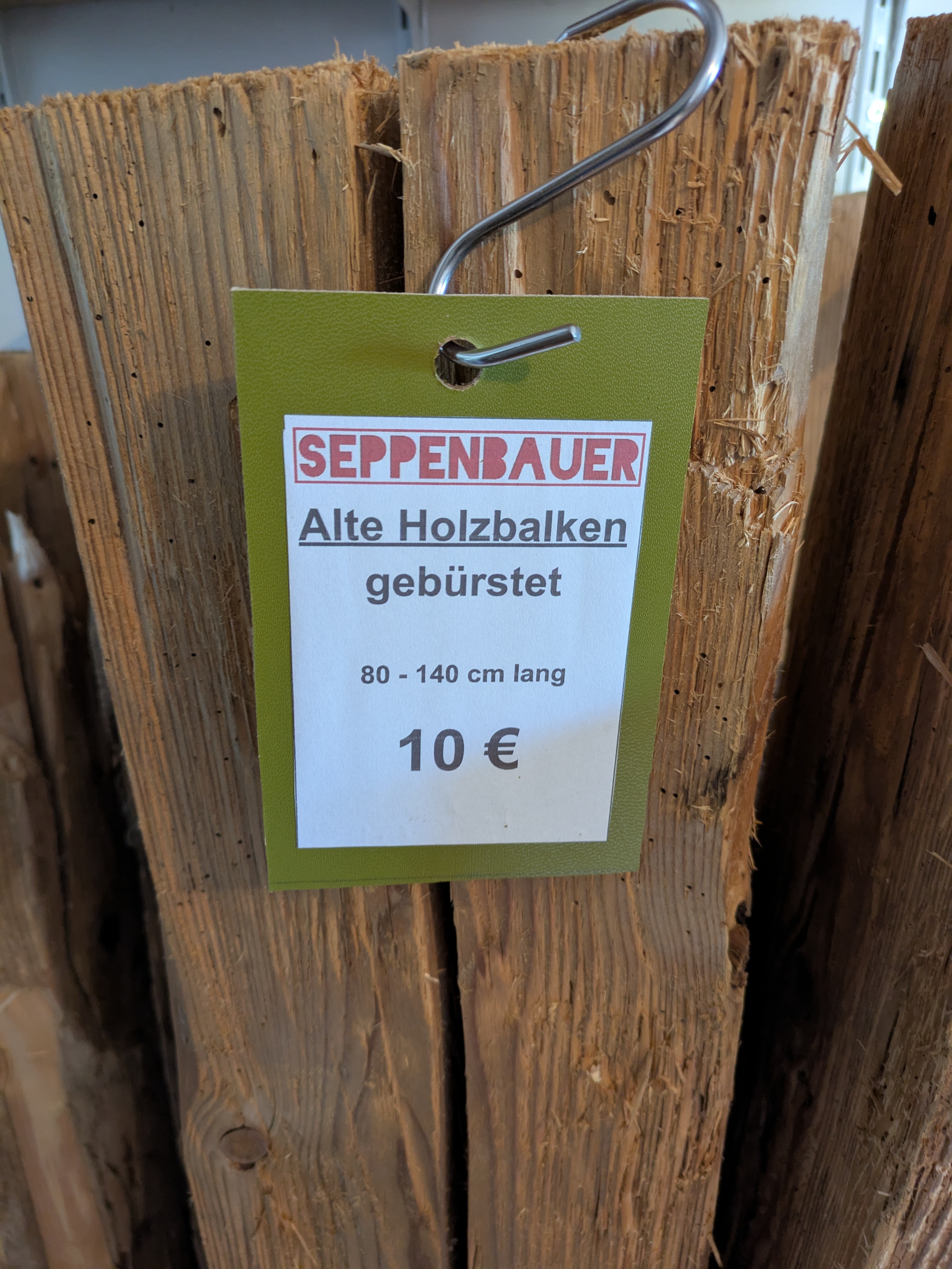 Altholzbalken gebürstet