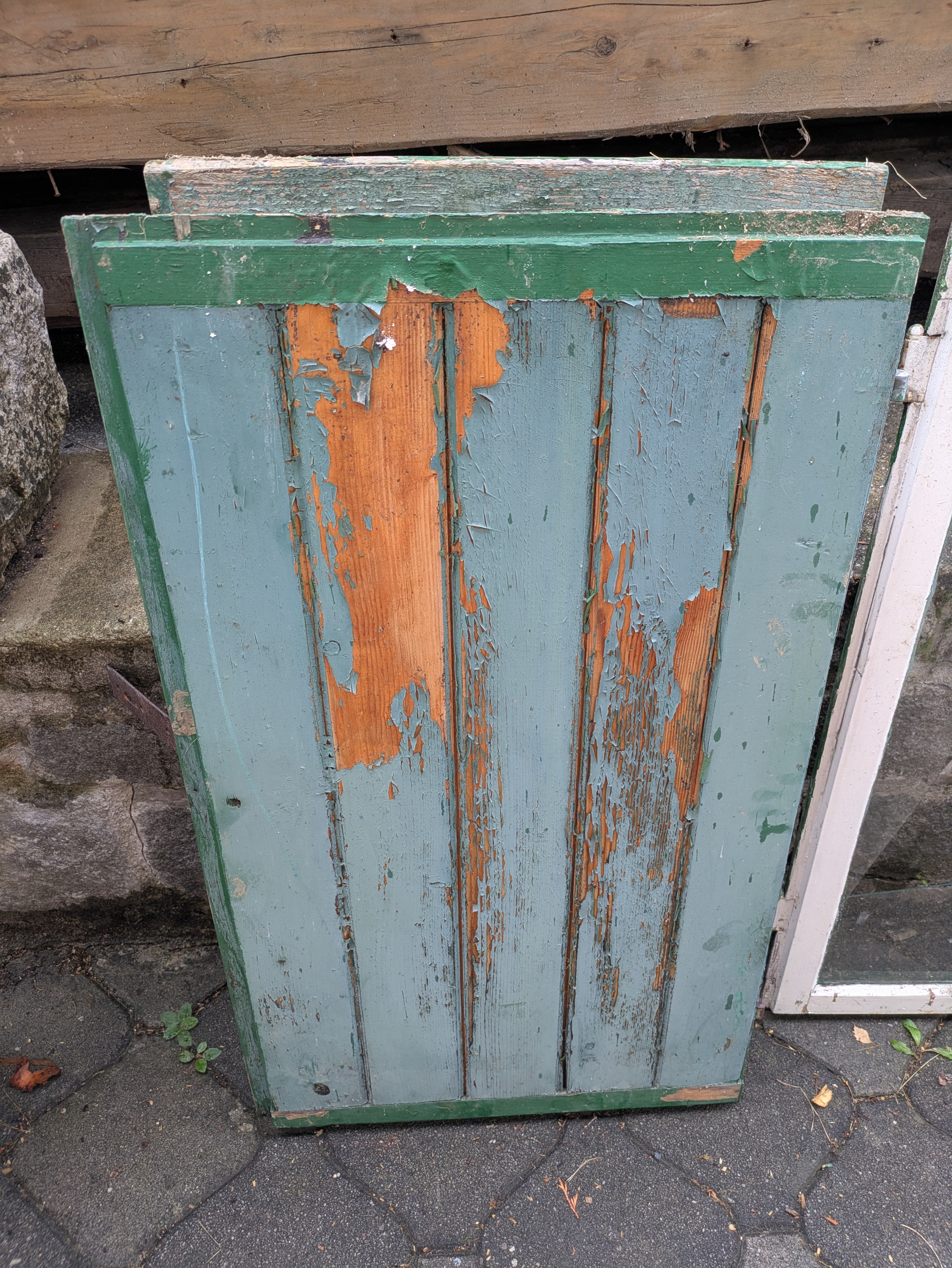 Fensterläden shabby grün/türkis
